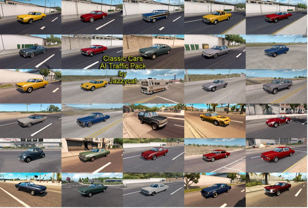Classic Cars AI Traffic Pack by Jazzycat